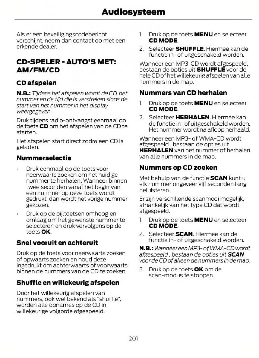 Ford B Max handleiding / page 204