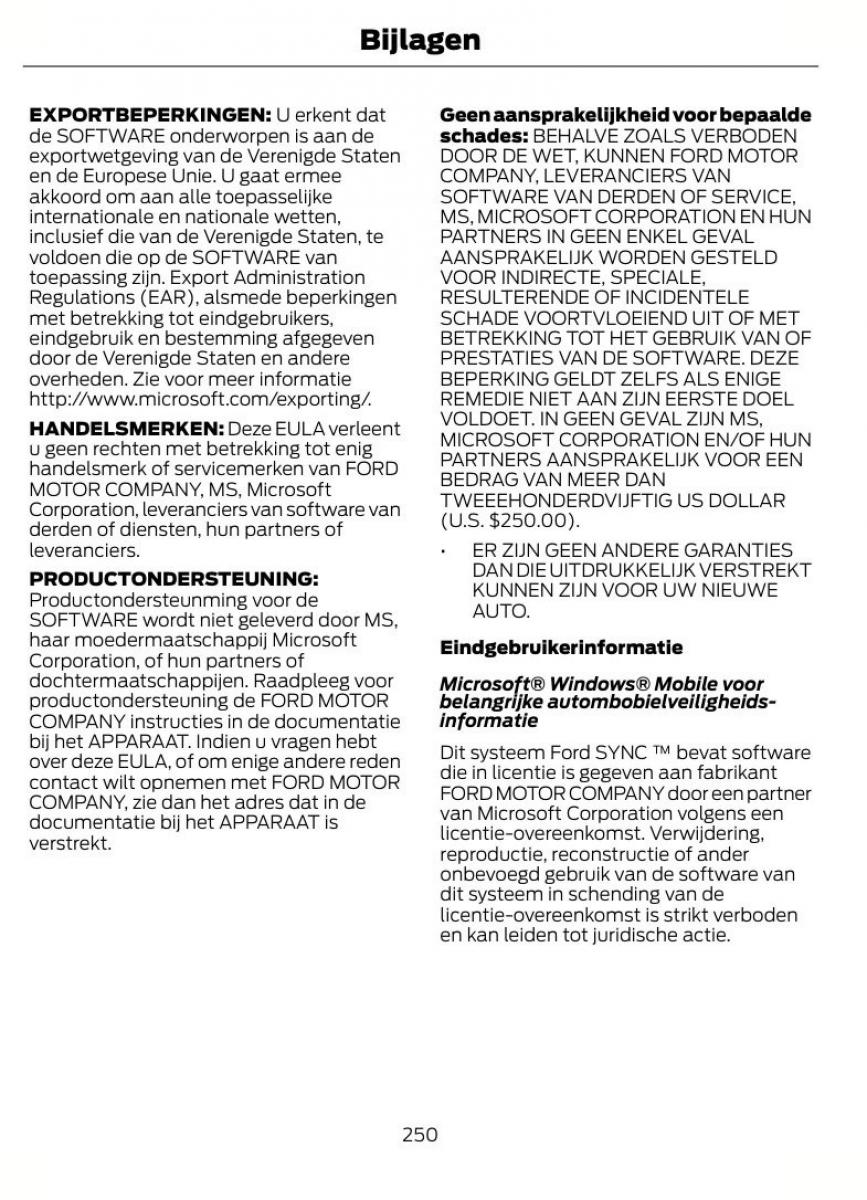 Ford B Max handleiding / page 253