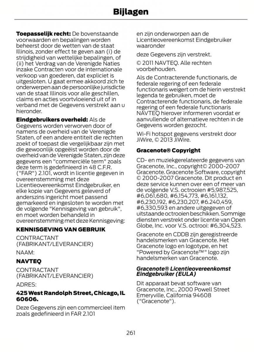 Ford B Max handleiding / page 264