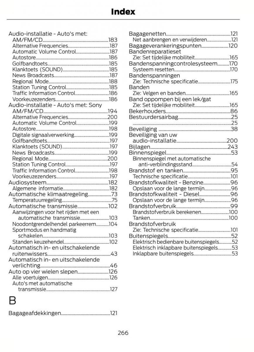 Ford B Max handleiding / page 269