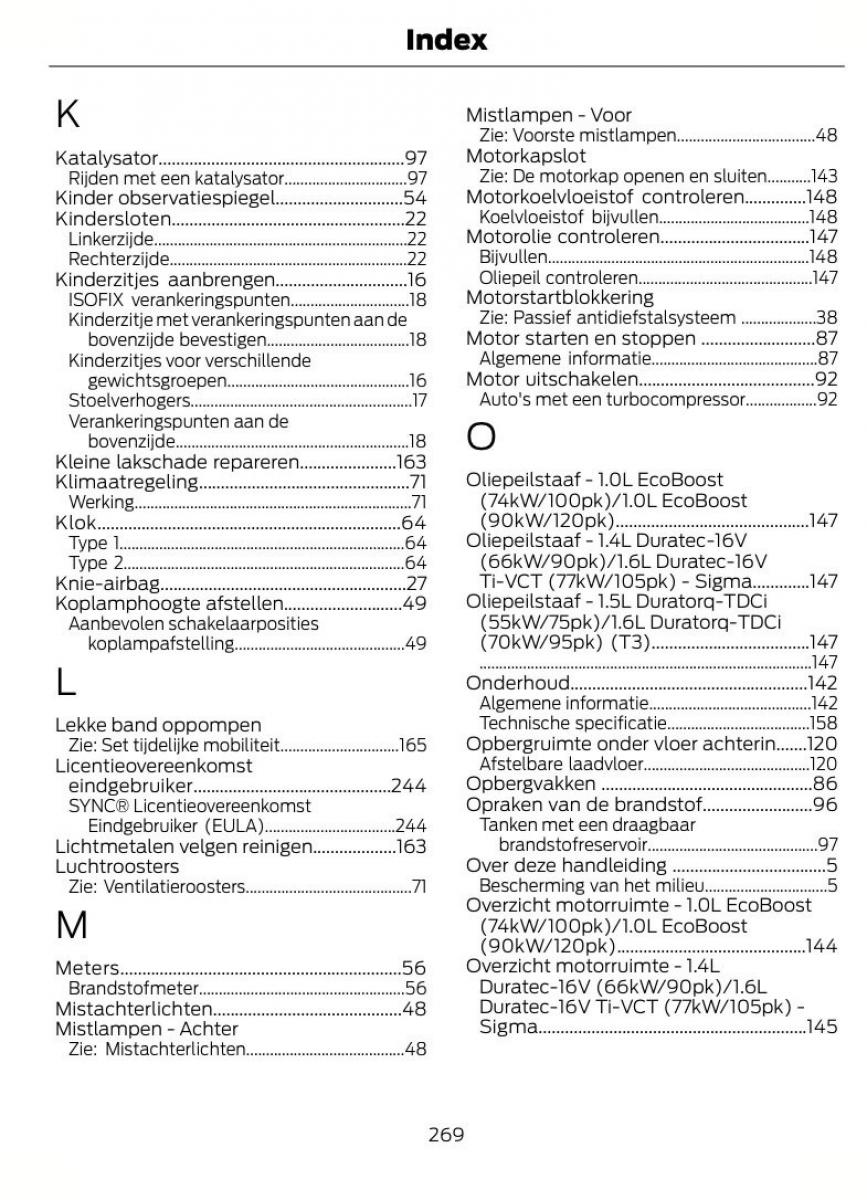 Ford B Max handleiding / page 272