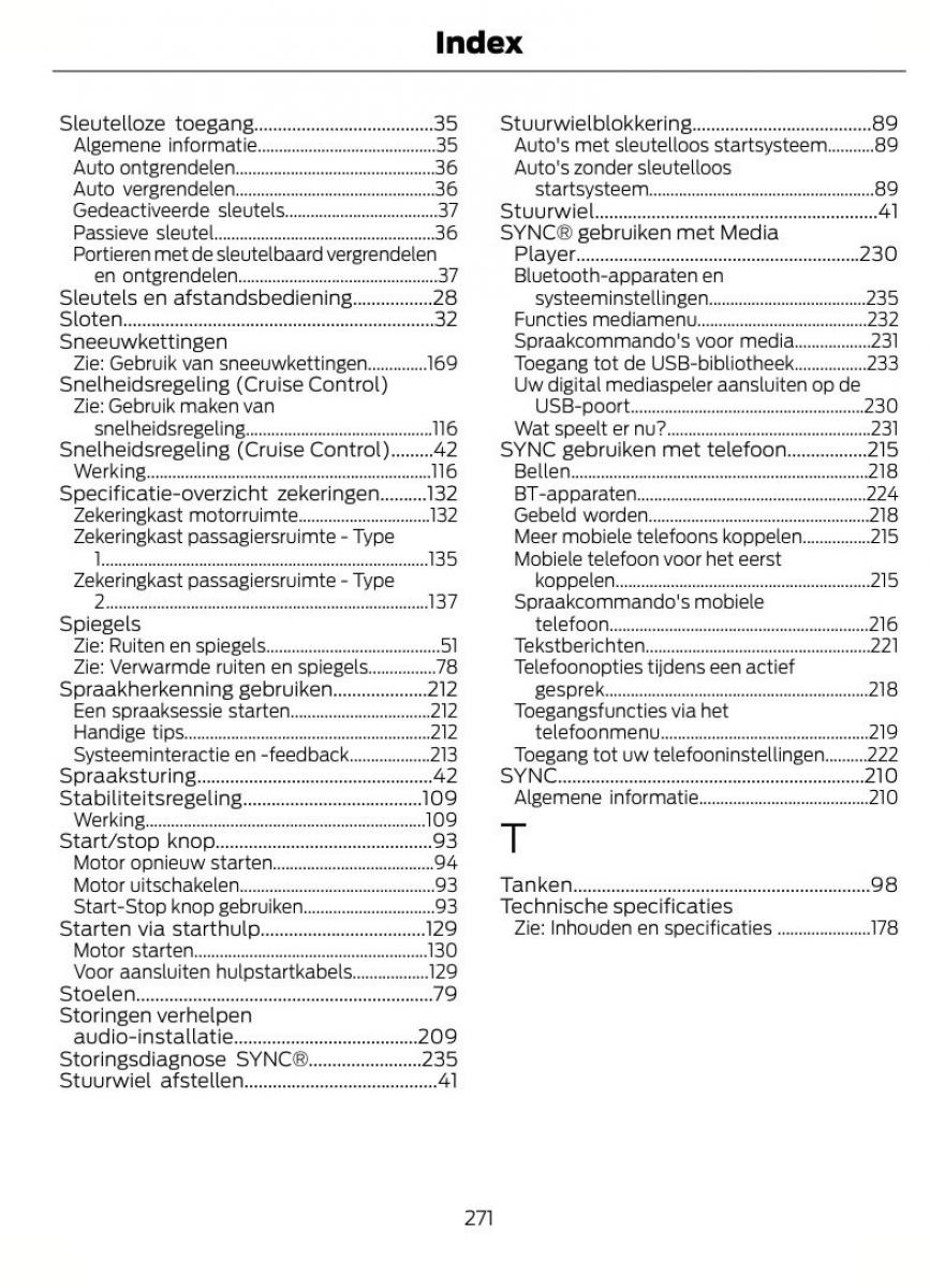 Ford B Max handleiding / page 274