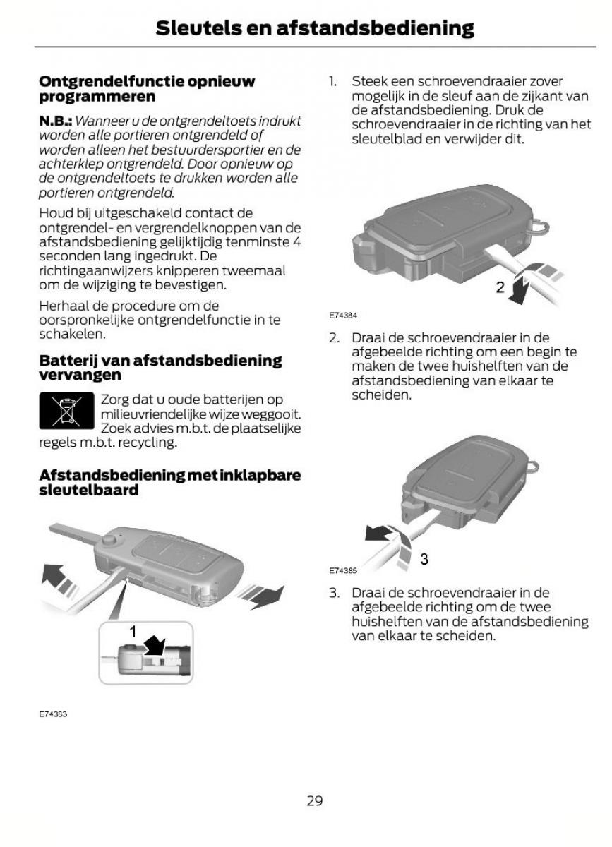 Ford B Max handleiding / page 32