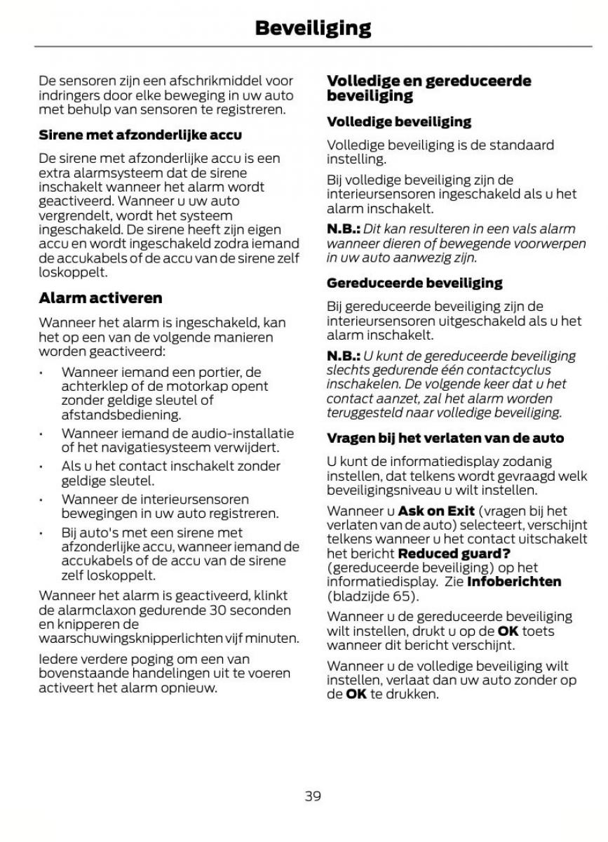 Ford B Max handleiding / page 42