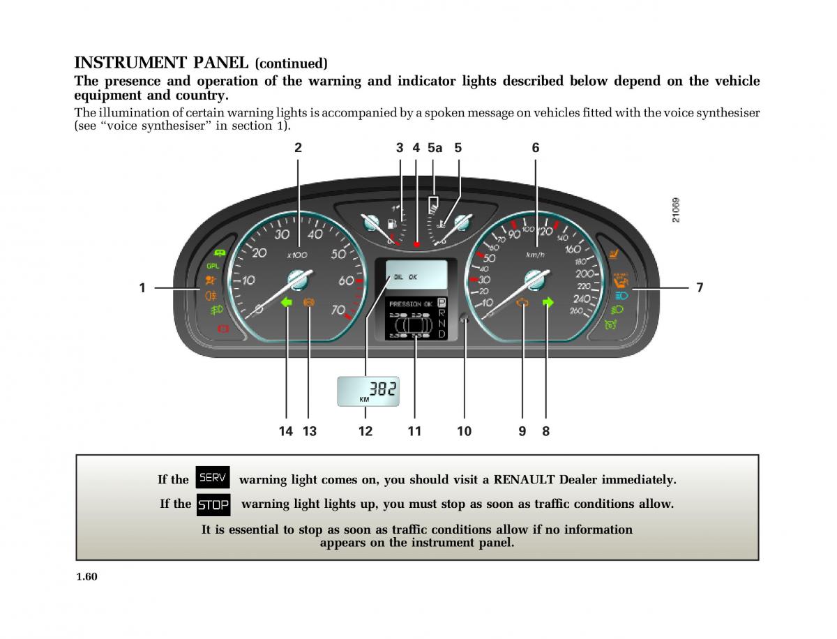 Renault Laguna I 1 owners manual / page 67