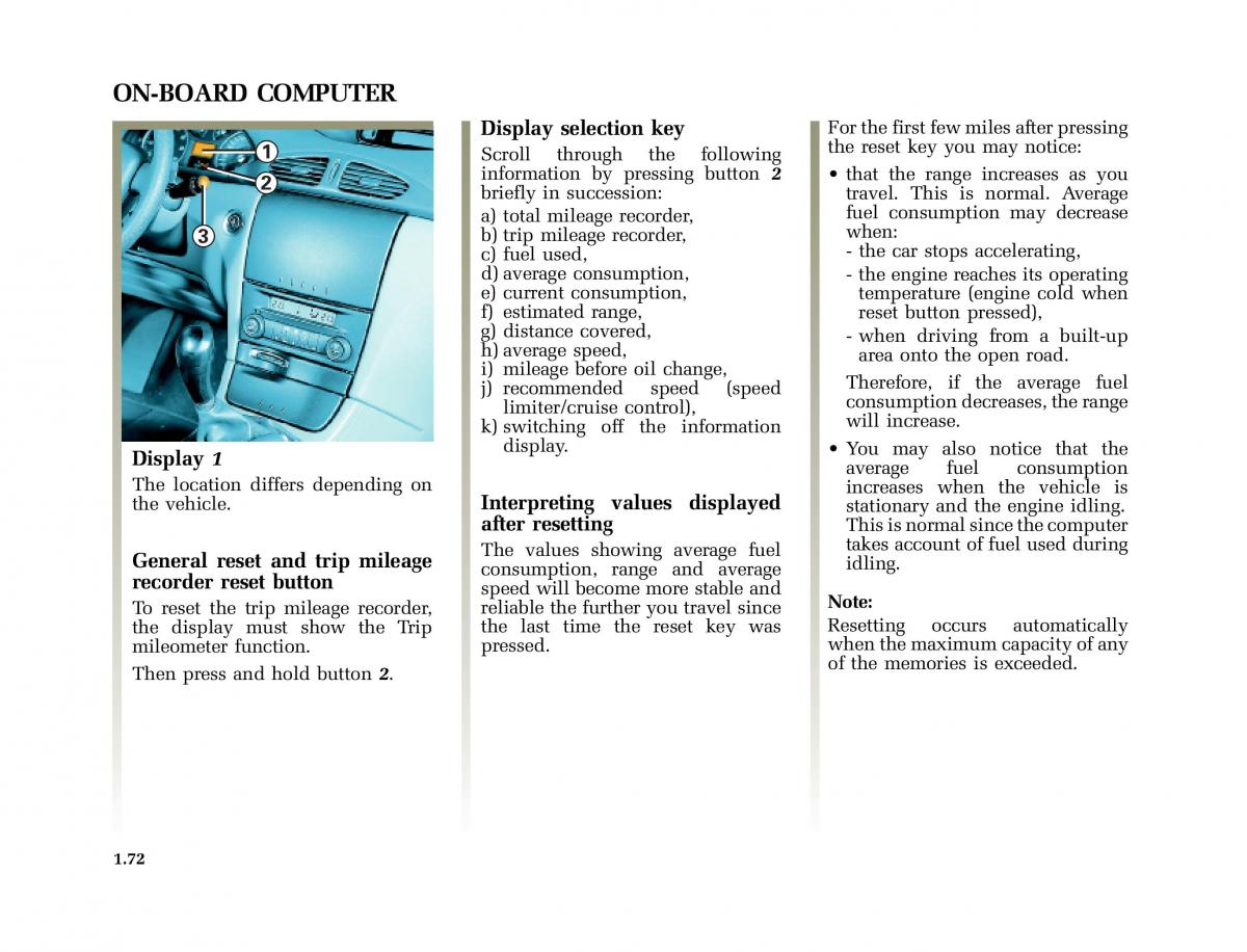 Renault Laguna I 1 owners manual / page 79