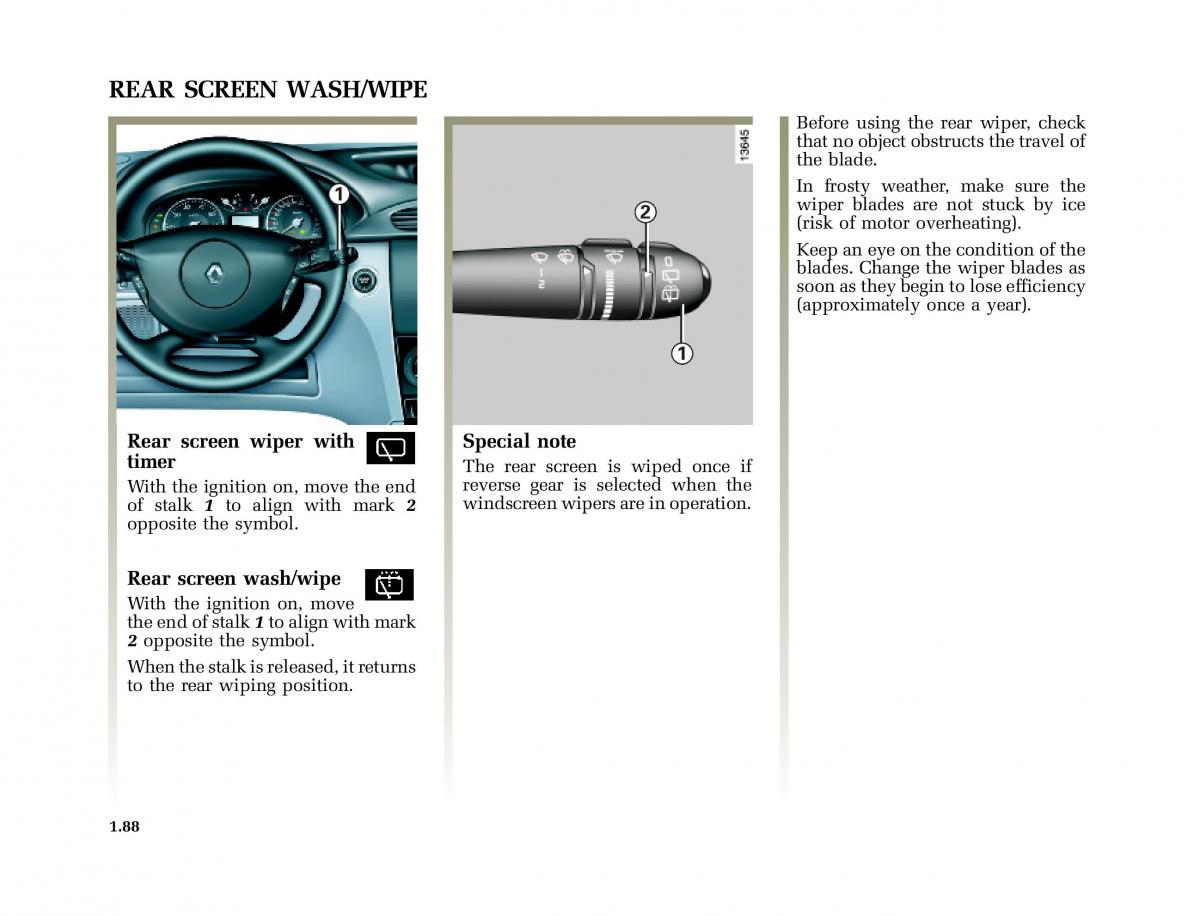 Renault Laguna I 1 owners manual / page 95