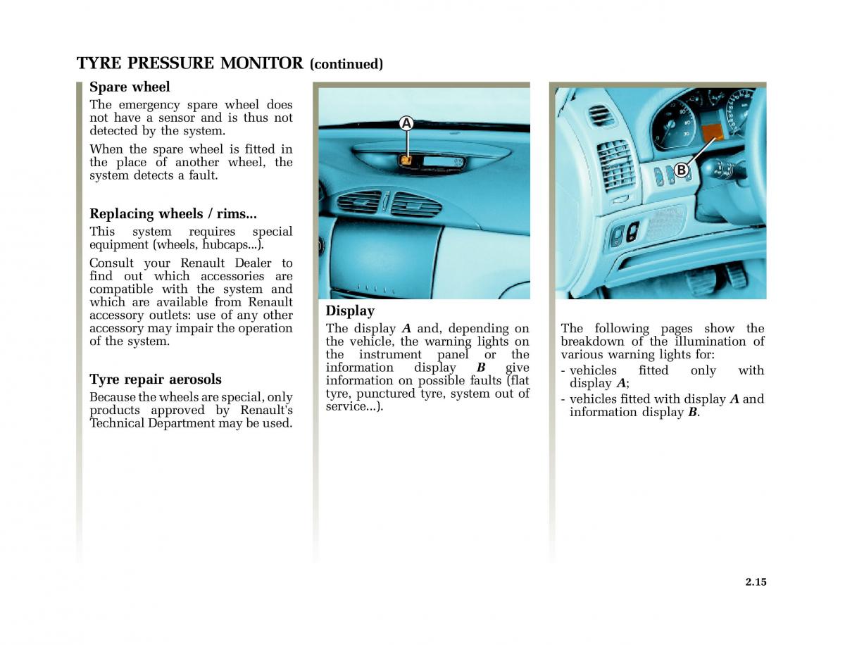 Renault Laguna I 1 owners manual / page 112