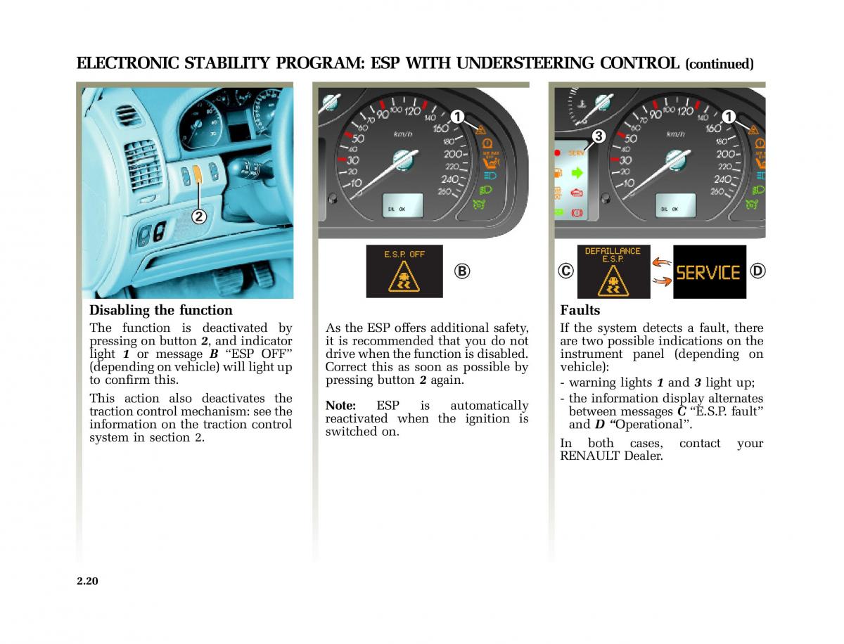 Renault Laguna I 1 owners manual / page 117