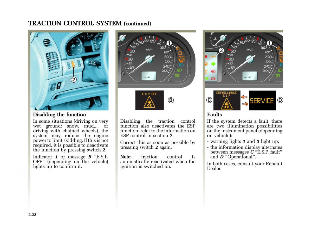 Renault Laguna I 1 owners manual / page 119