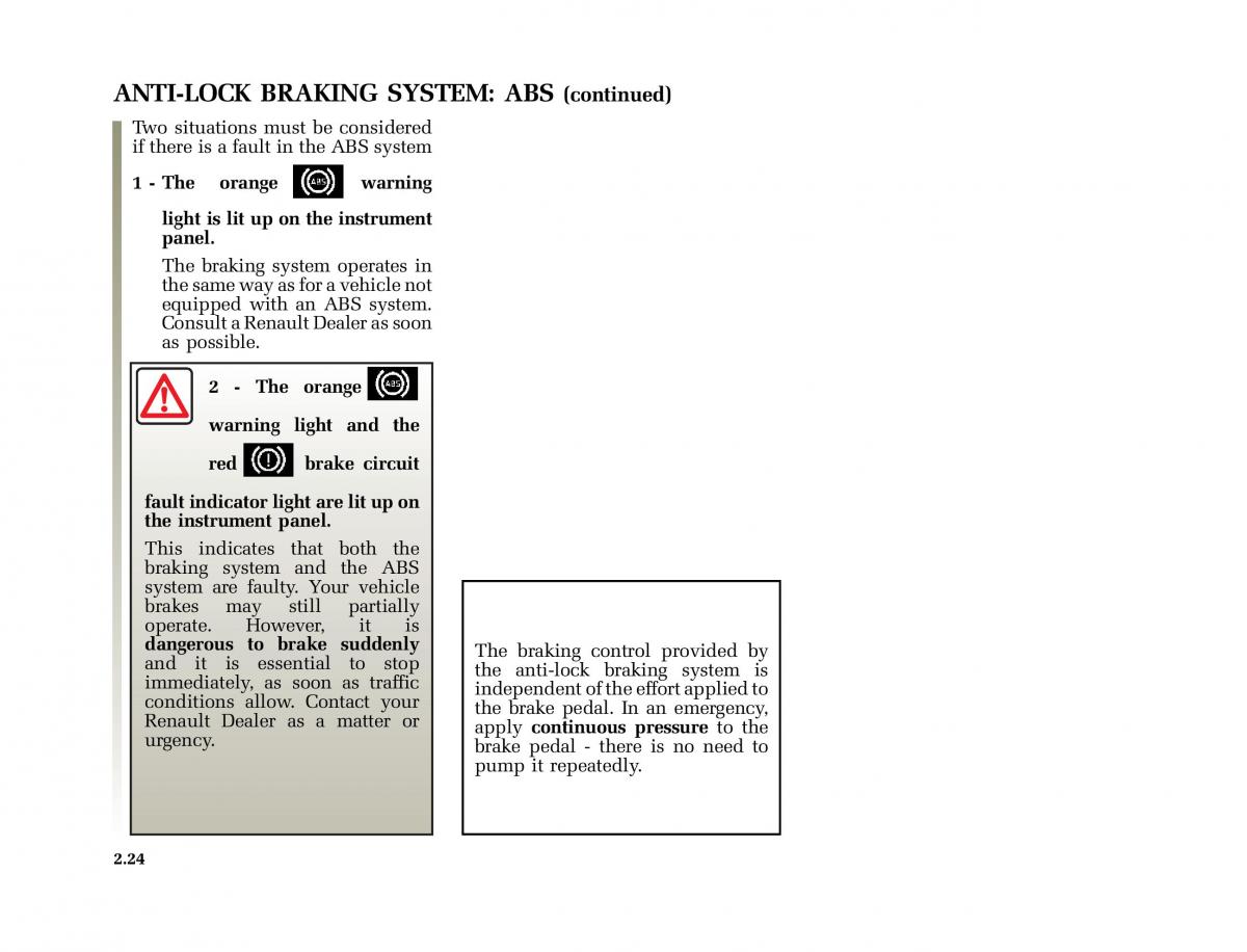 Renault Laguna I 1 owners manual / page 121