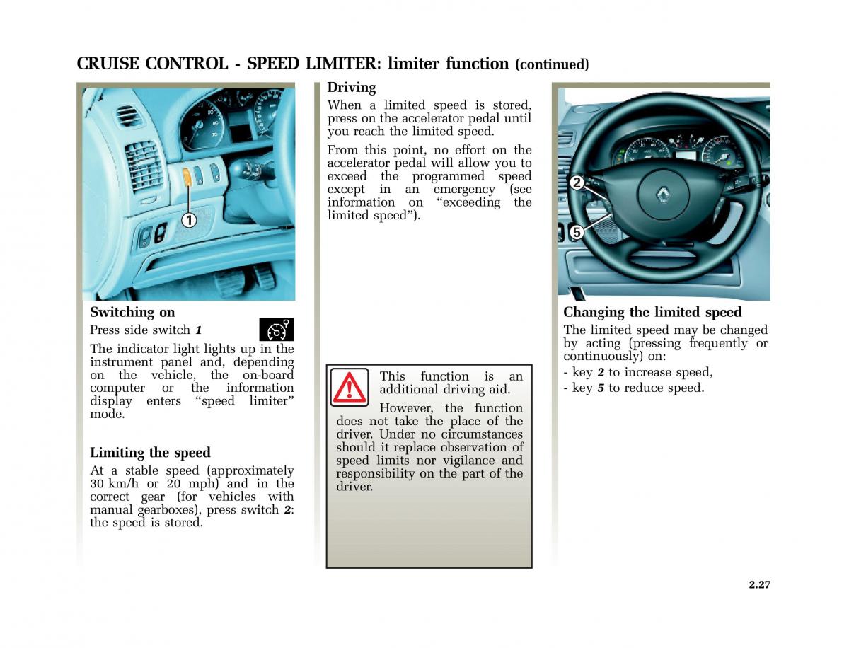 Renault Laguna I 1 owners manual / page 124