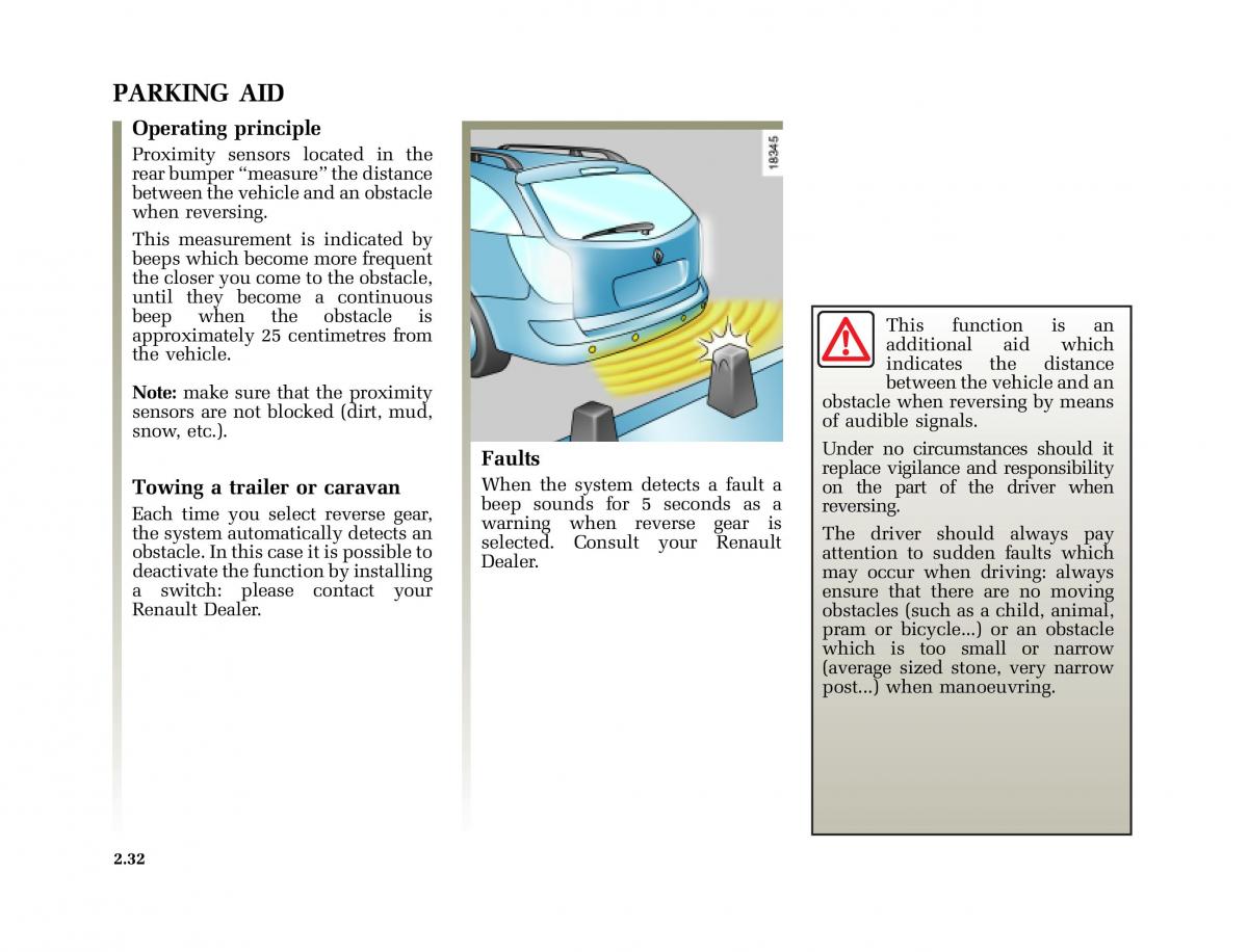 Renault Laguna I 1 owners manual / page 129