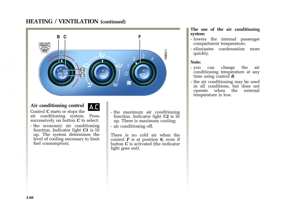 Renault Laguna I 1 owners manual / page 141