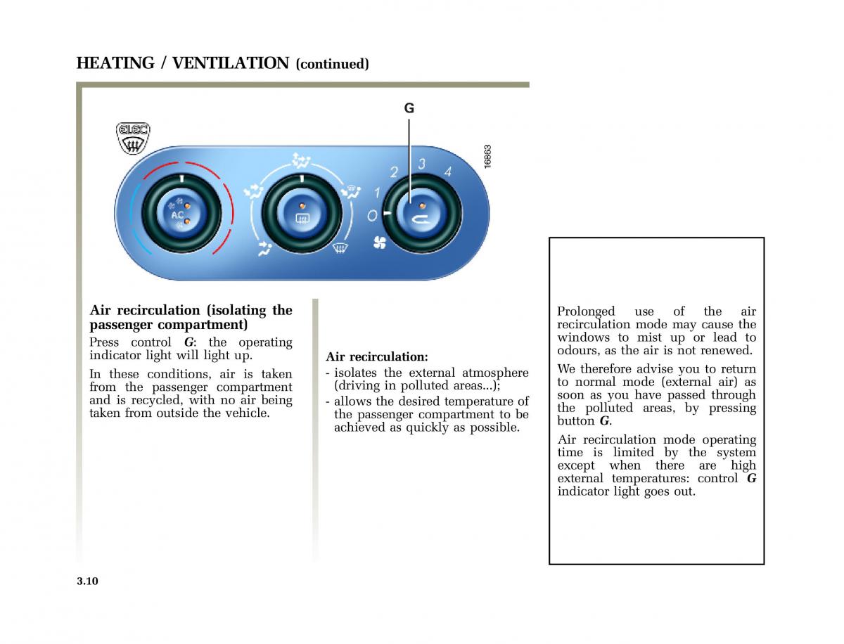 Renault Laguna I 1 owners manual / page 143