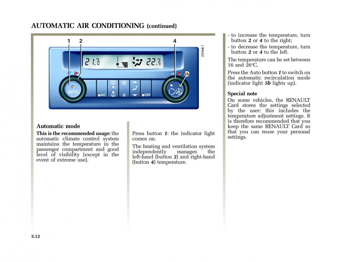 Renault Laguna I 1 owners manual / page 145