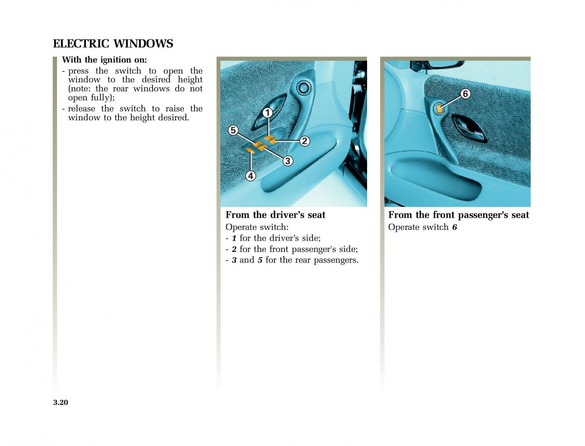 Renault Laguna I 1 owners manual / page 153