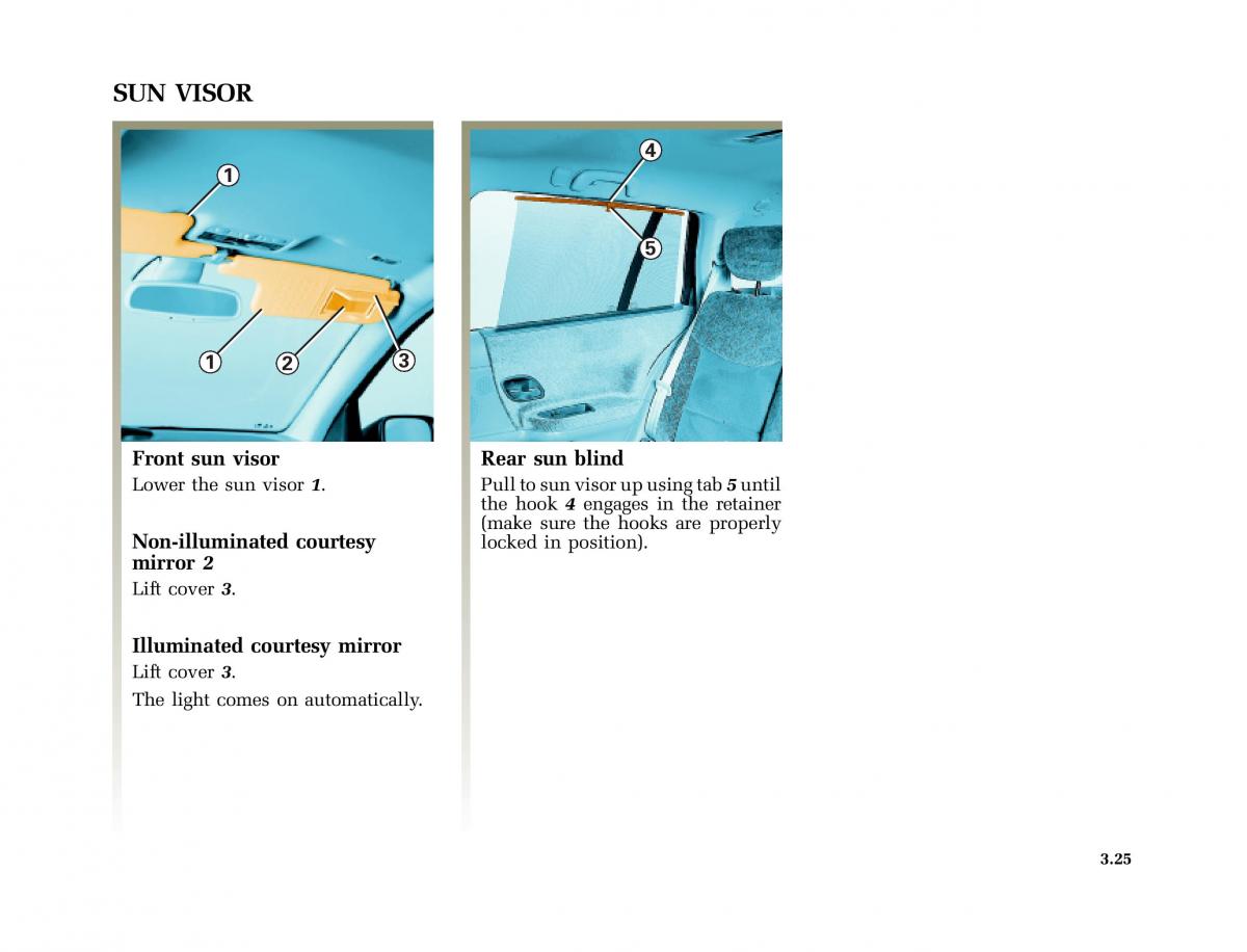 Renault Laguna I 1 owners manual / page 158