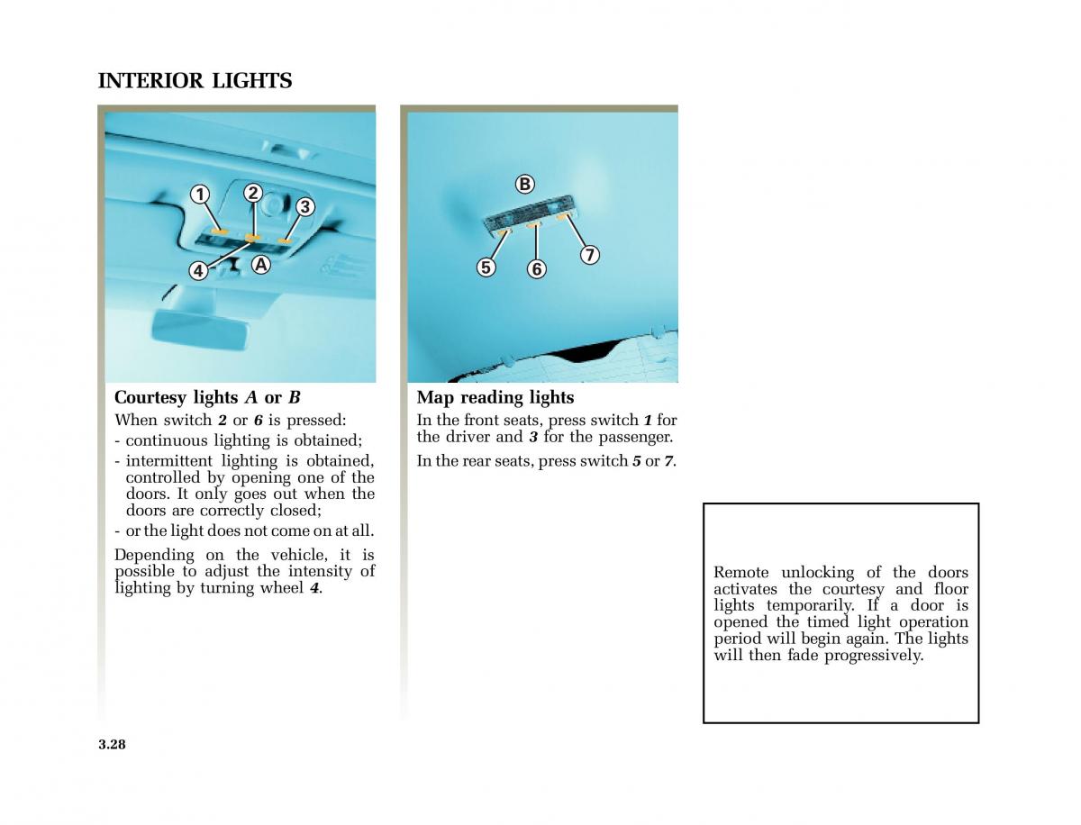 Renault Laguna I 1 owners manual / page 161