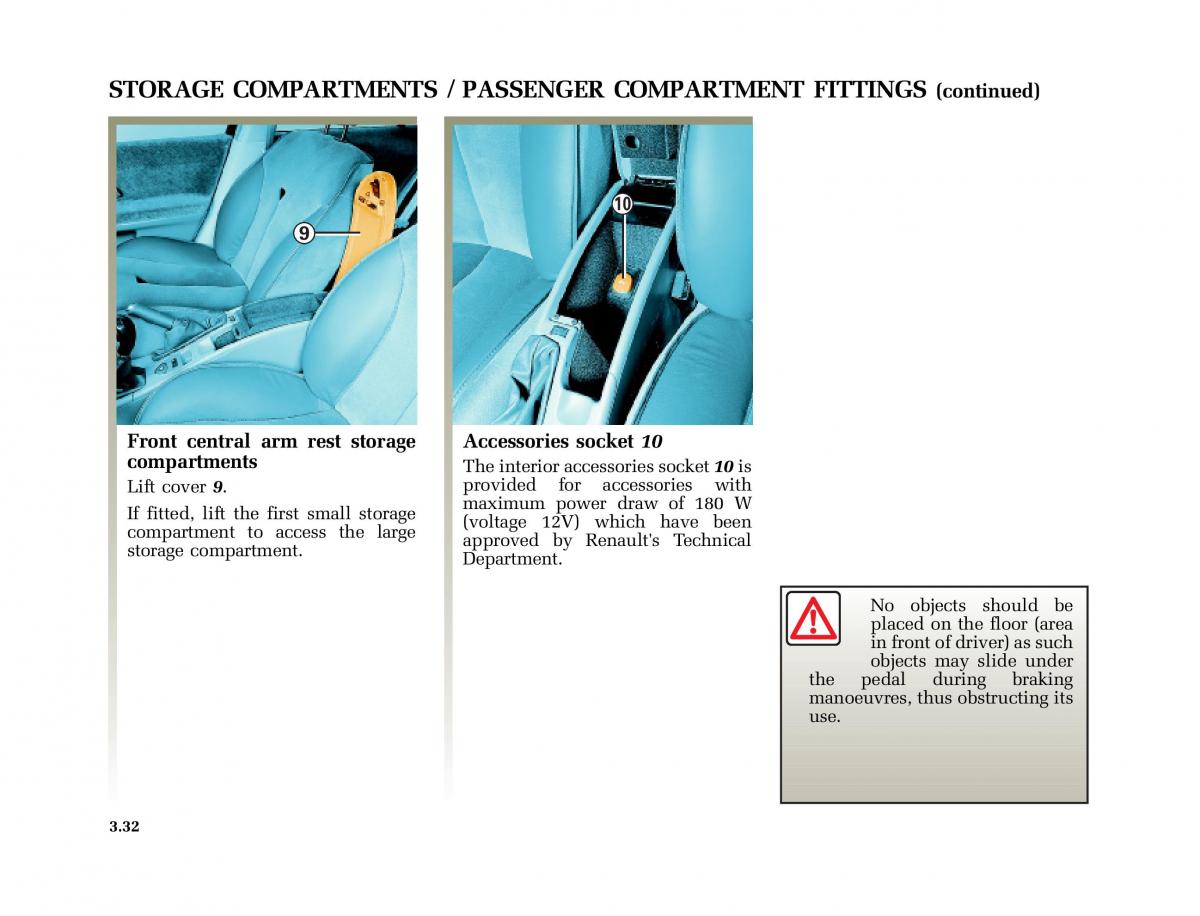 Renault Laguna I 1 owners manual / page 165