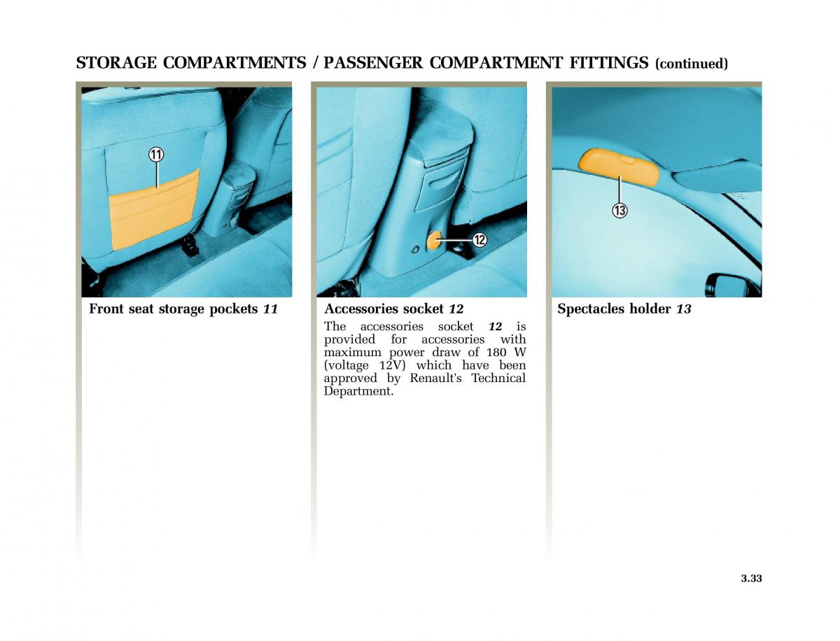 Renault Laguna I 1 owners manual / page 166