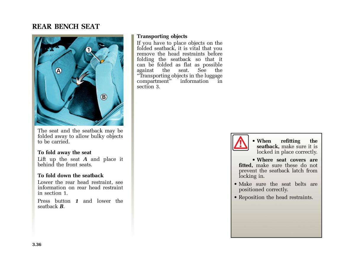 Renault Laguna I 1 owners manual / page 169