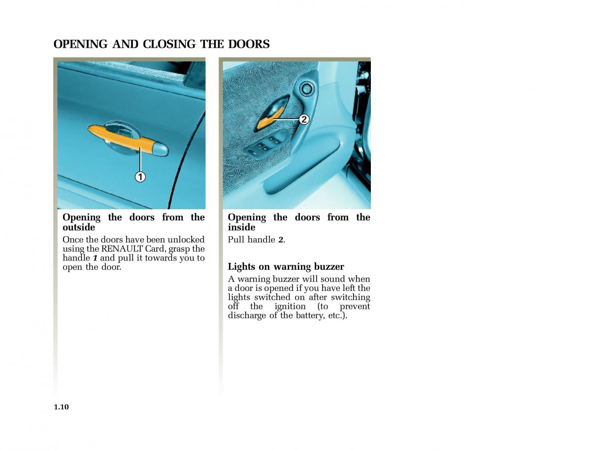 Renault Laguna I 1 owners manual / page 17