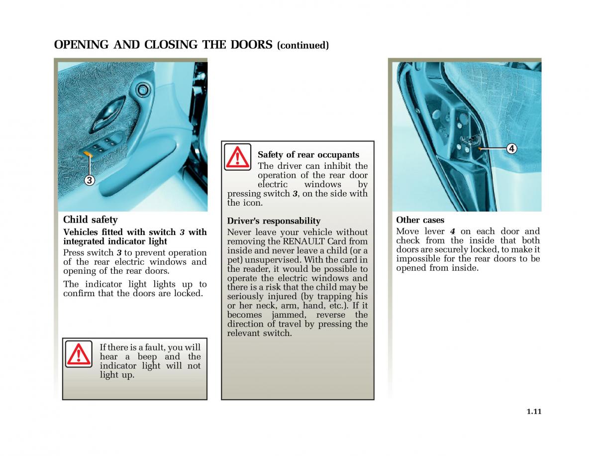 Renault Laguna I 1 owners manual / page 18