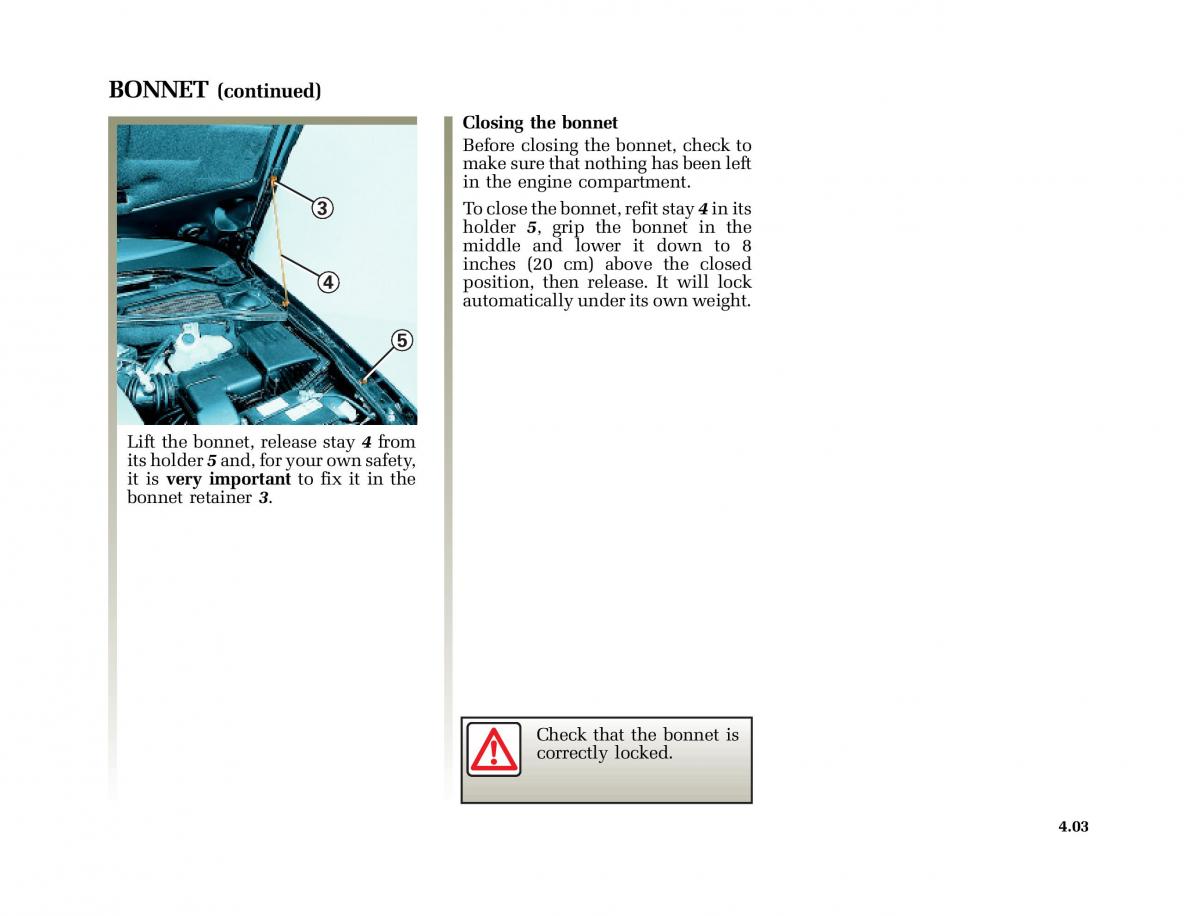 Renault Laguna I 1 owners manual / page 180