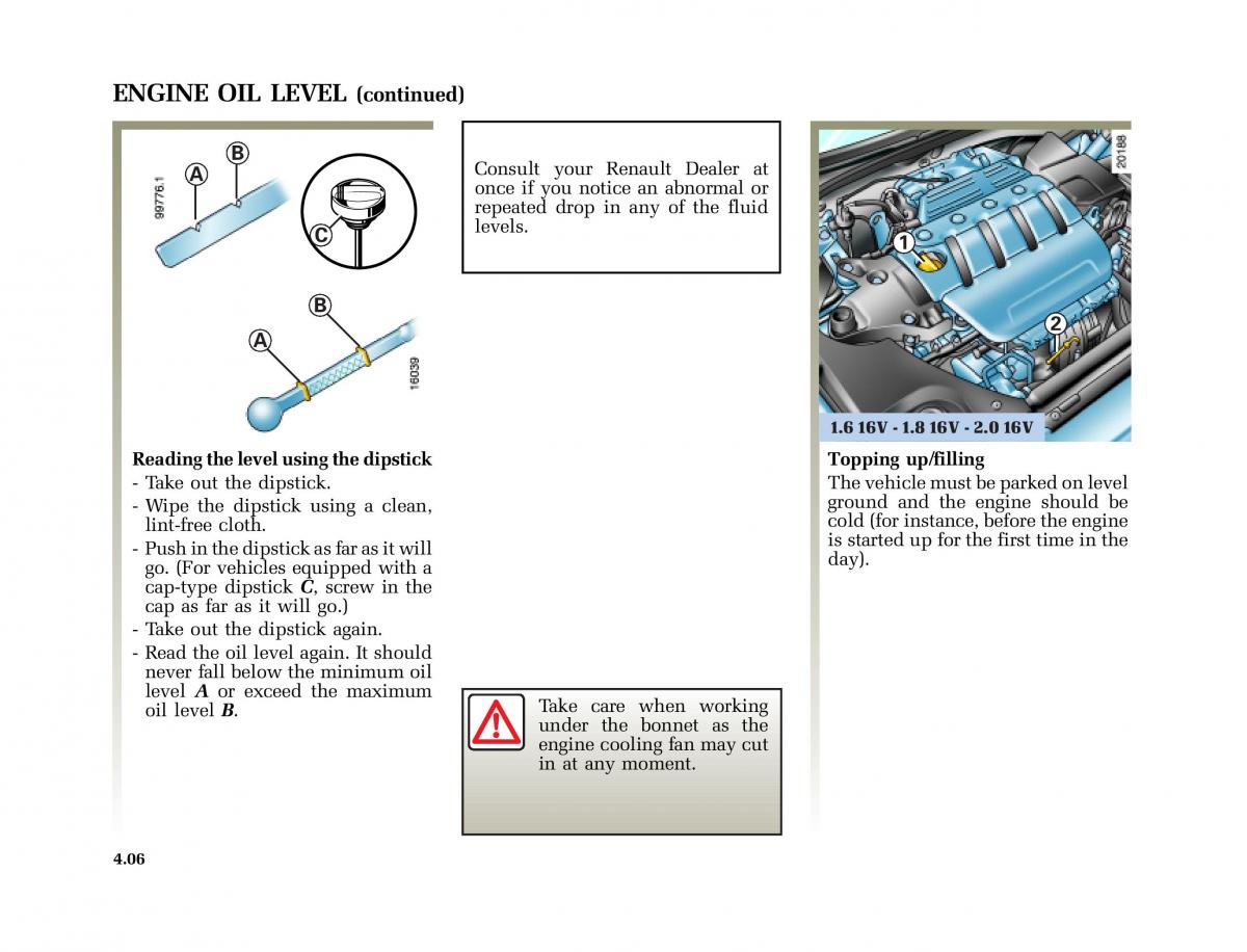 Renault Laguna I 1 owners manual / page 183