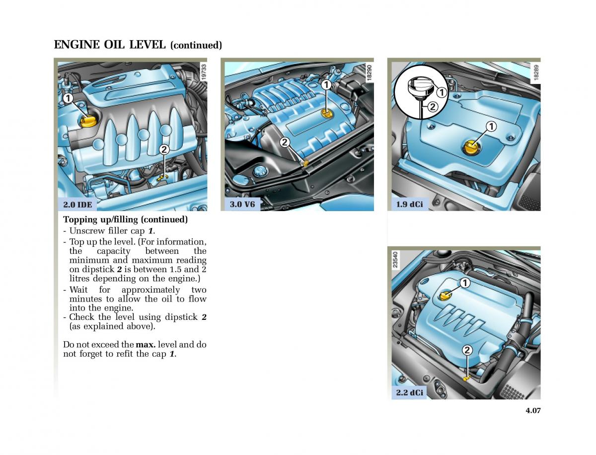 Renault Laguna I 1 owners manual / page 184