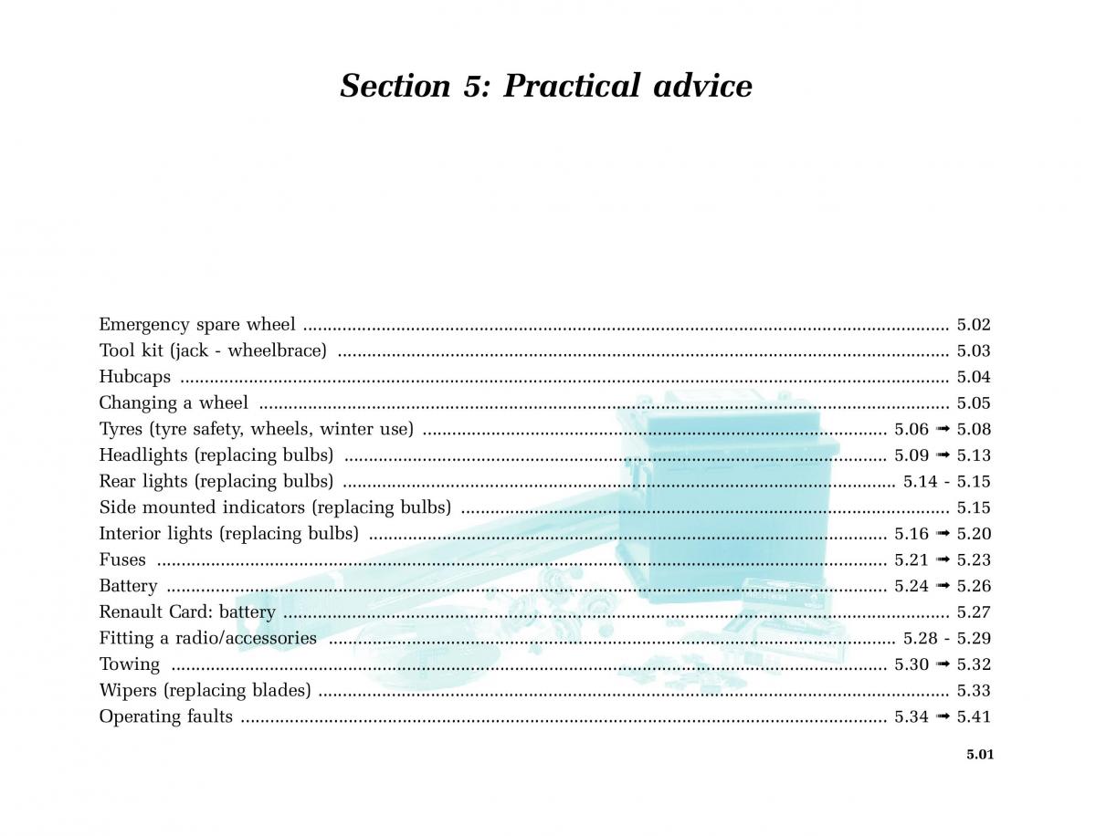 Renault Laguna I 1 owners manual / page 194