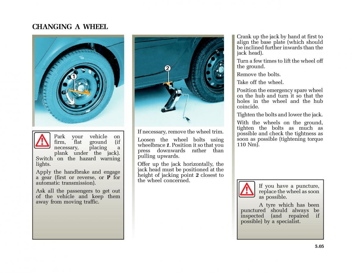 Renault Laguna I 1 owners manual / page 198