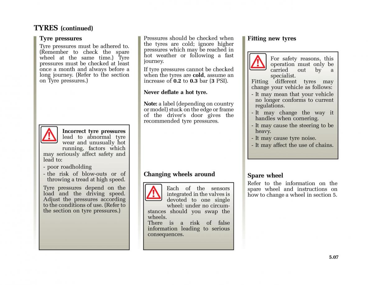 Renault Laguna I 1 owners manual / page 200