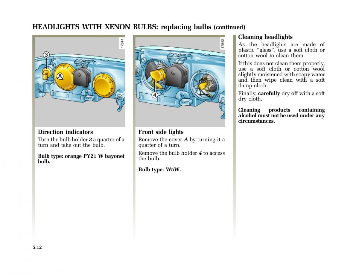 Renault Laguna I 1 owners manual / page 205