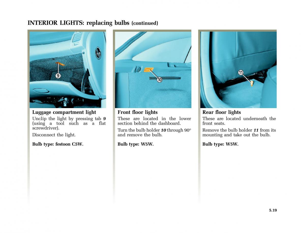 Renault Laguna I 1 owners manual / page 212