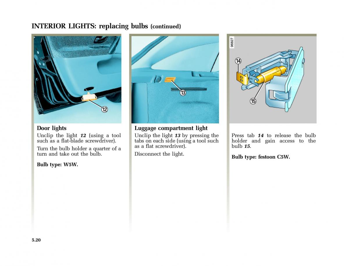 Renault Laguna I 1 owners manual / page 213