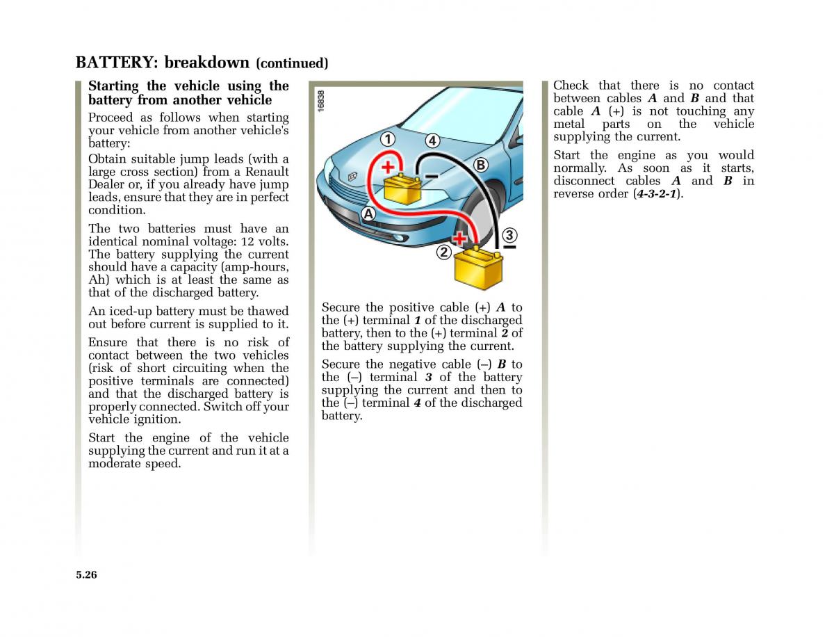 Renault Laguna I 1 owners manual / page 219