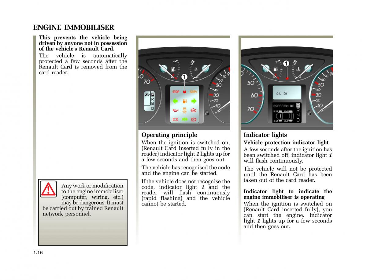 Renault Laguna I 1 owners manual / page 23