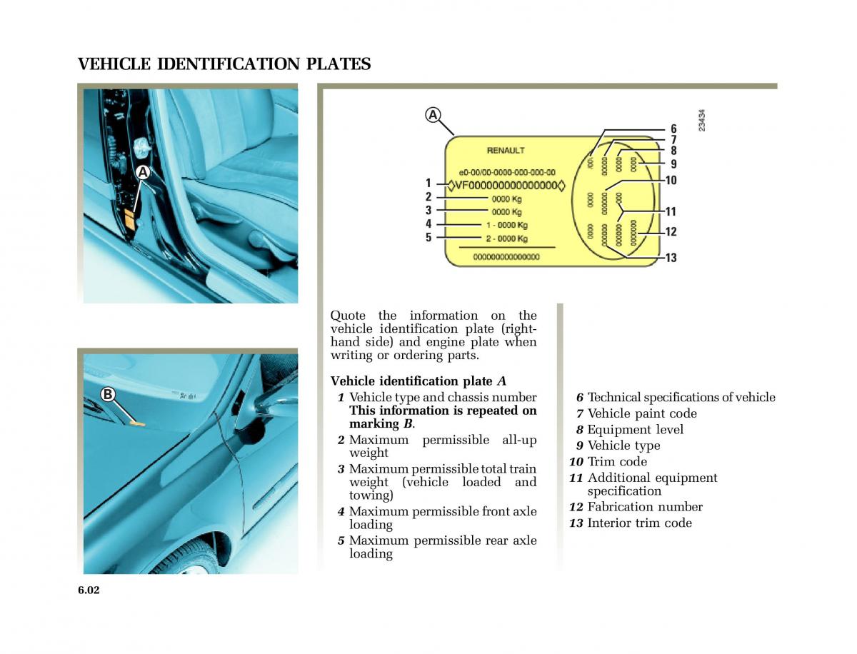 Renault Laguna I 1 owners manual / page 237