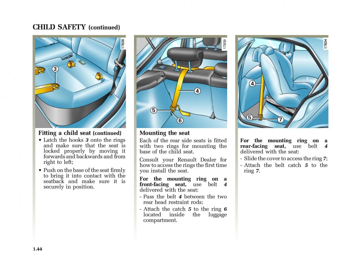 Renault Laguna I 1 owners manual / page 51