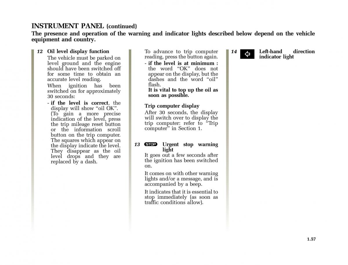 Renault Laguna II 2 owners manual / page 66