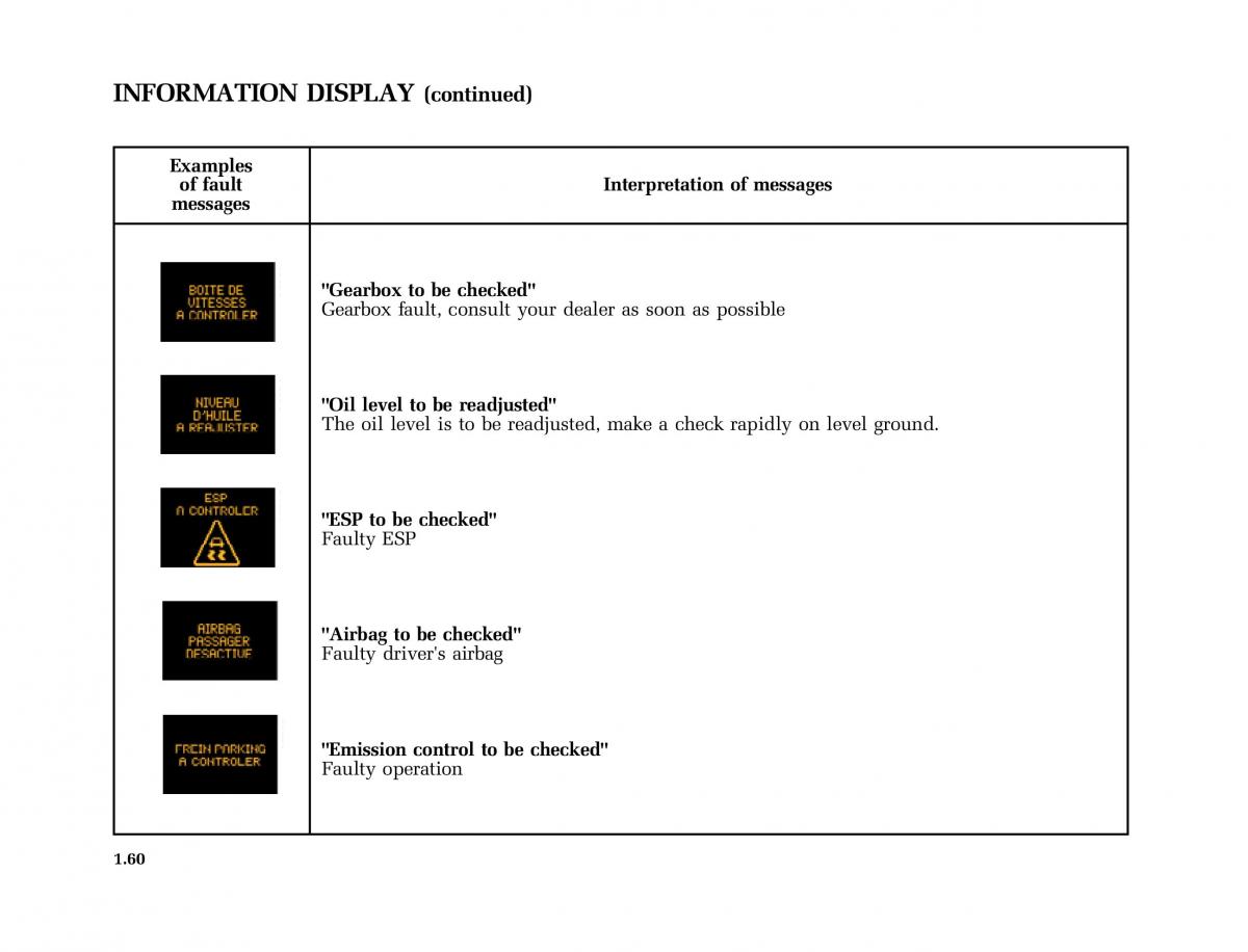 Renault Laguna II 2 owners manual / page 69