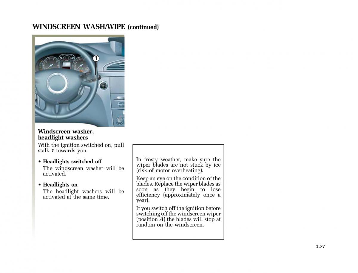 Renault Laguna II 2 owners manual / page 86