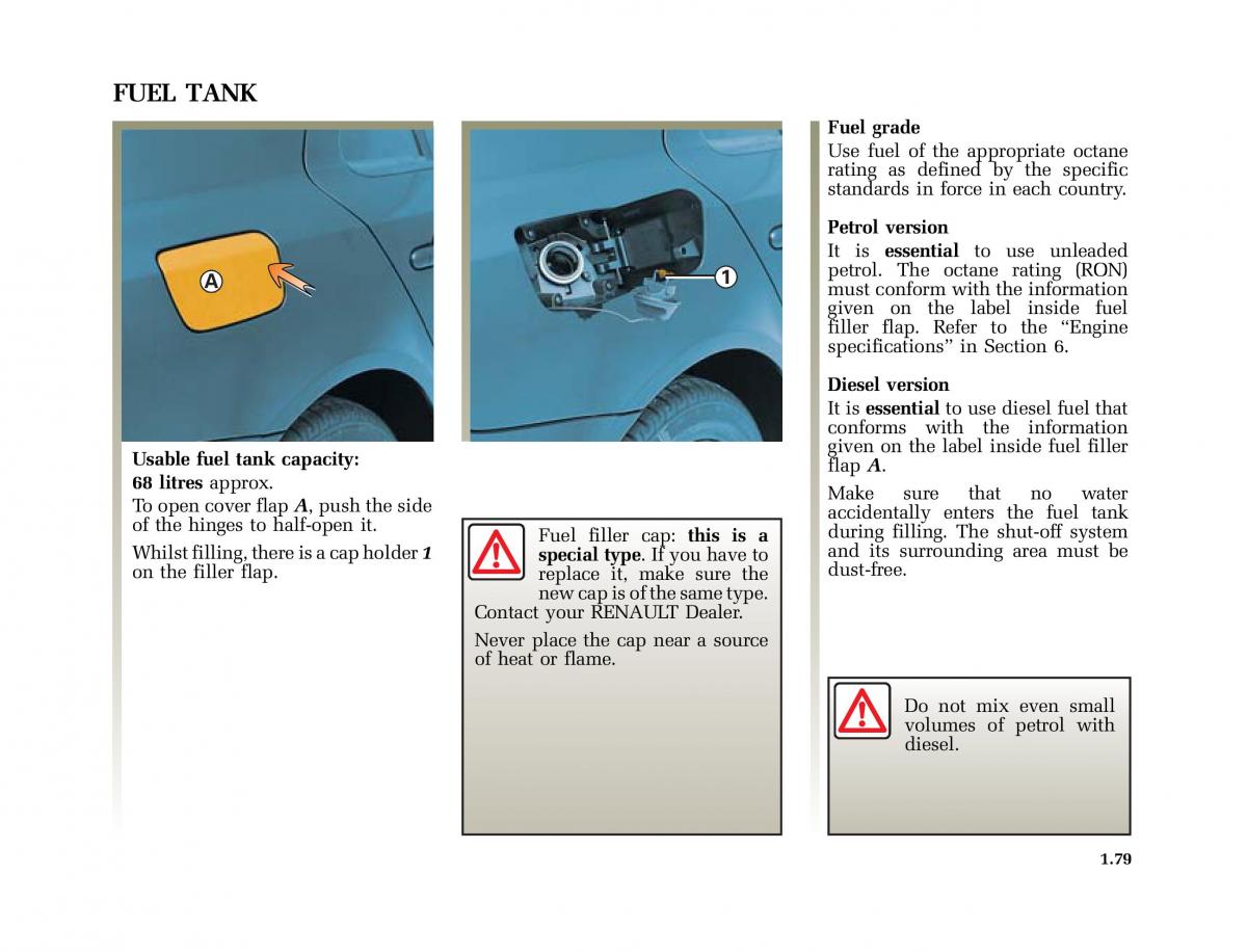 Renault Laguna II 2 owners manual / page 88