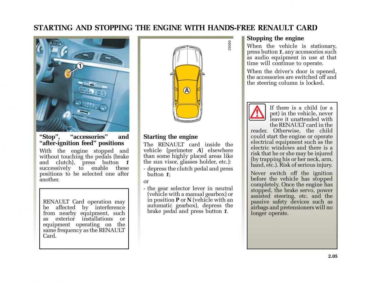 Renault Laguna II 2 owners manual / page 94