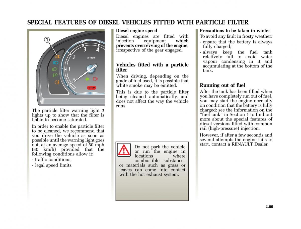 Renault Laguna II 2 owners manual / page 98