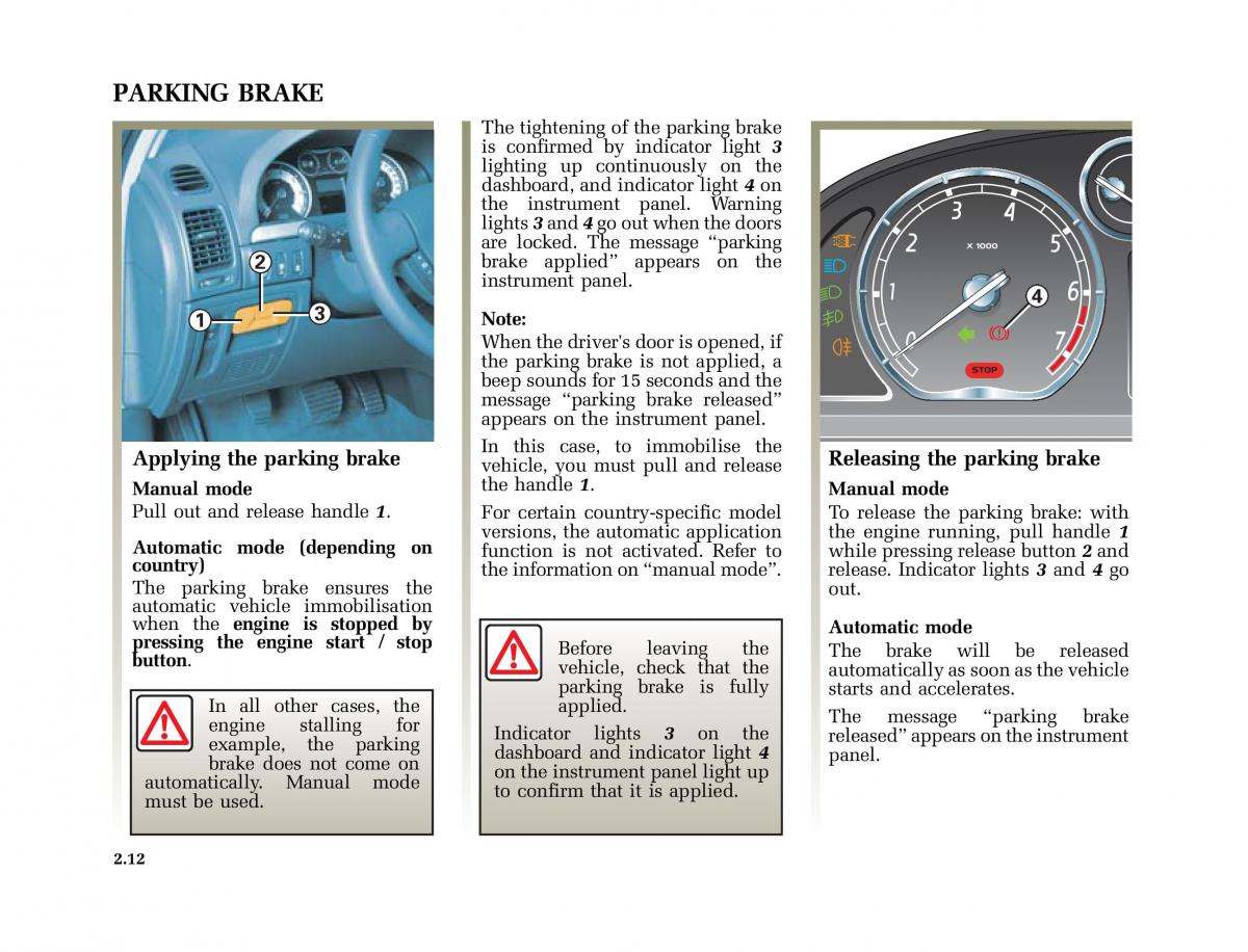 Renault Laguna II 2 owners manual / page 101