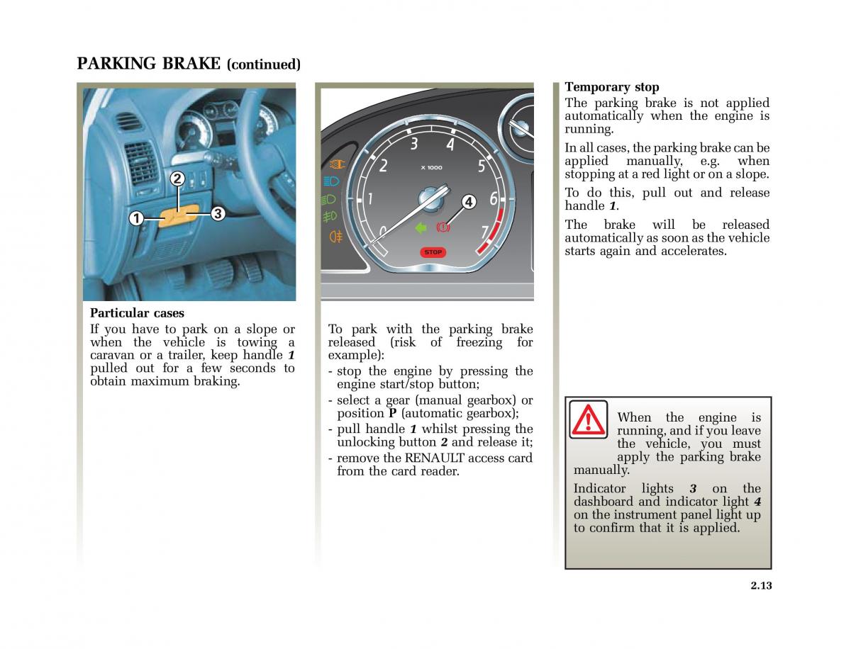 Renault Laguna II 2 owners manual / page 102