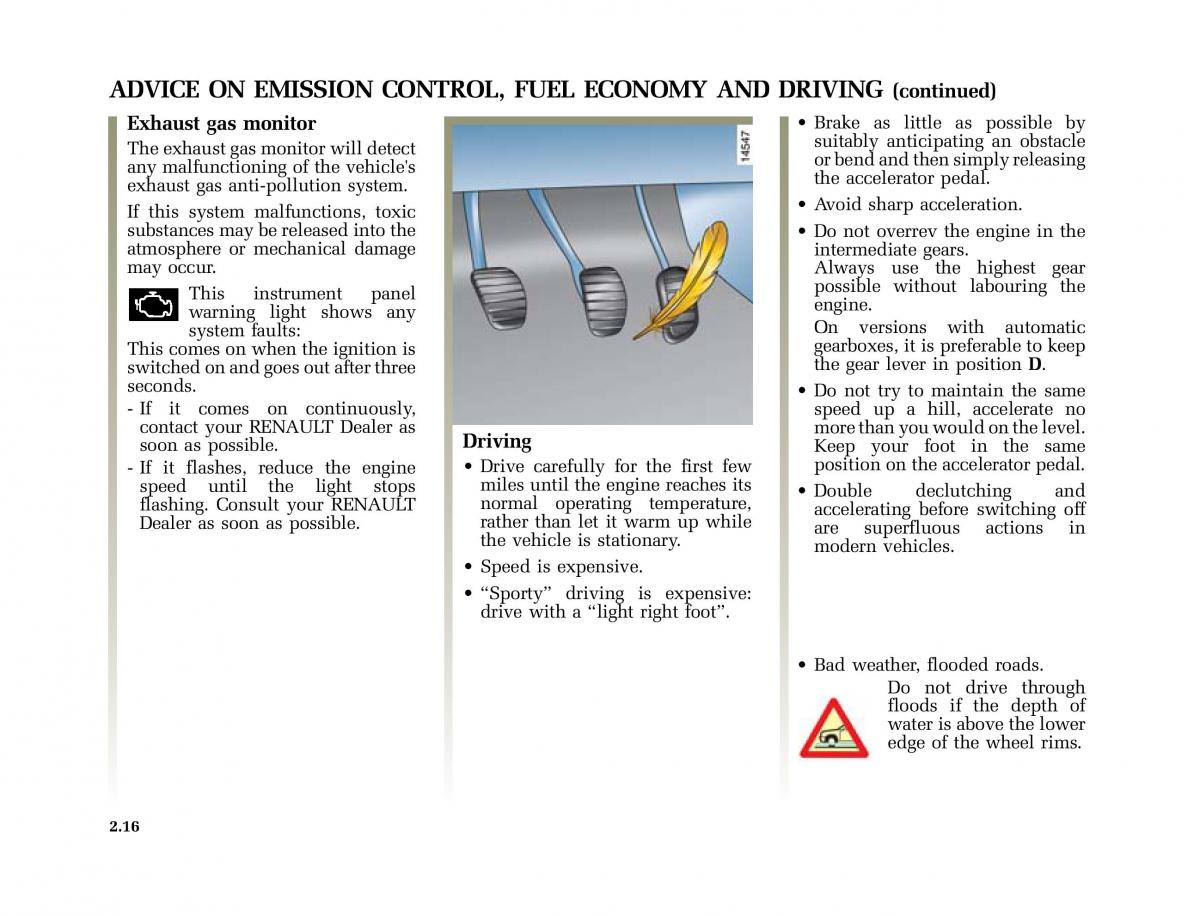 Renault Laguna II 2 owners manual / page 105